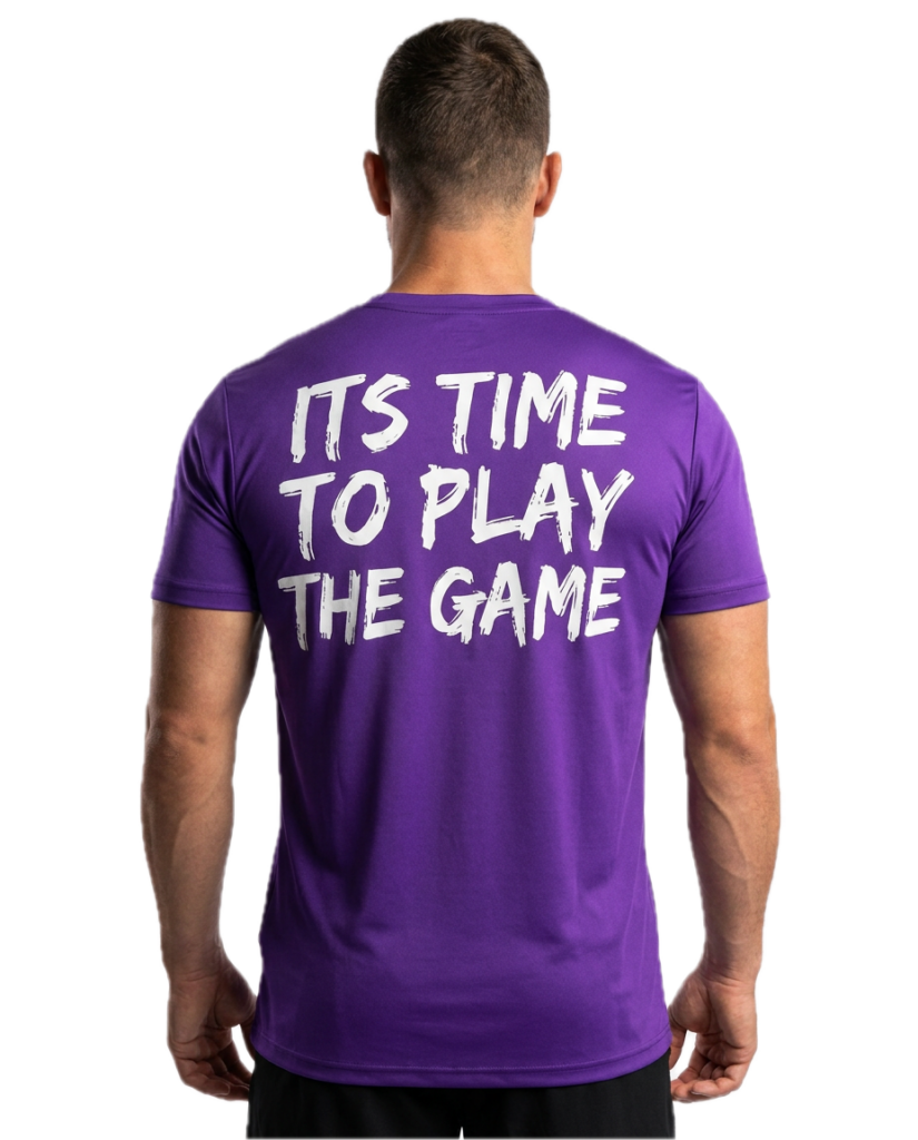 purple shirt back