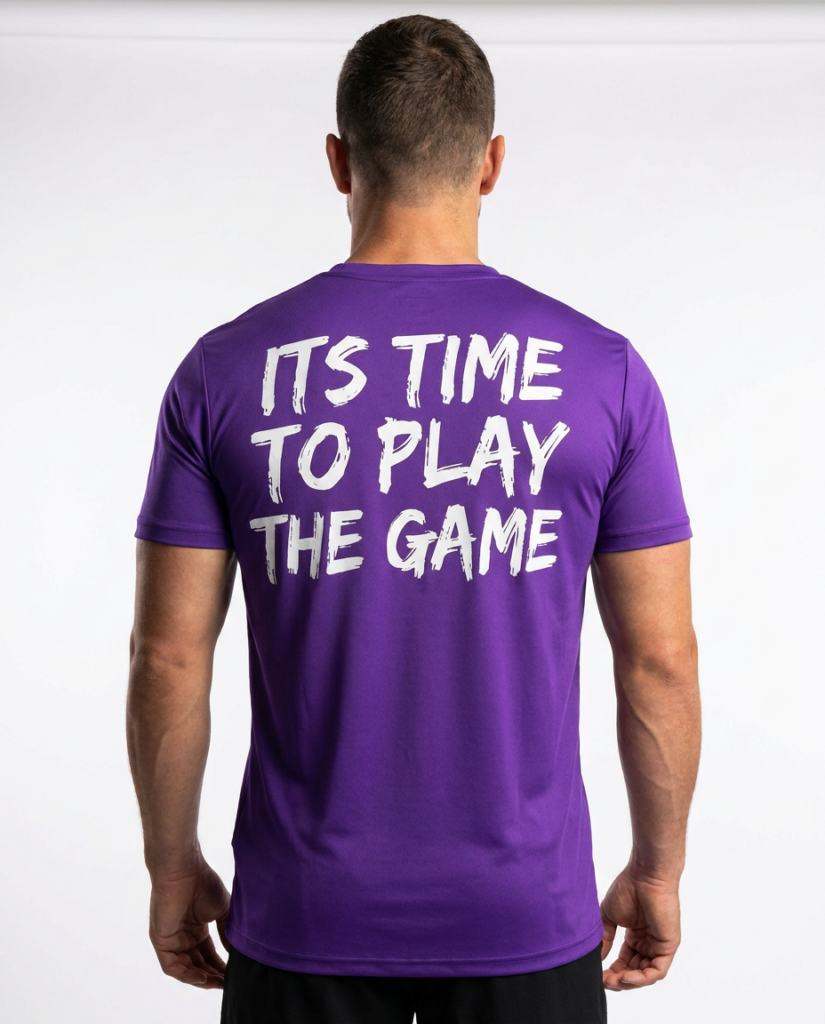 purple shirt back